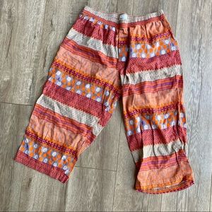 SZ M JAPANESE CROPPED PAJAMA BOTTOMS 100% COTTON